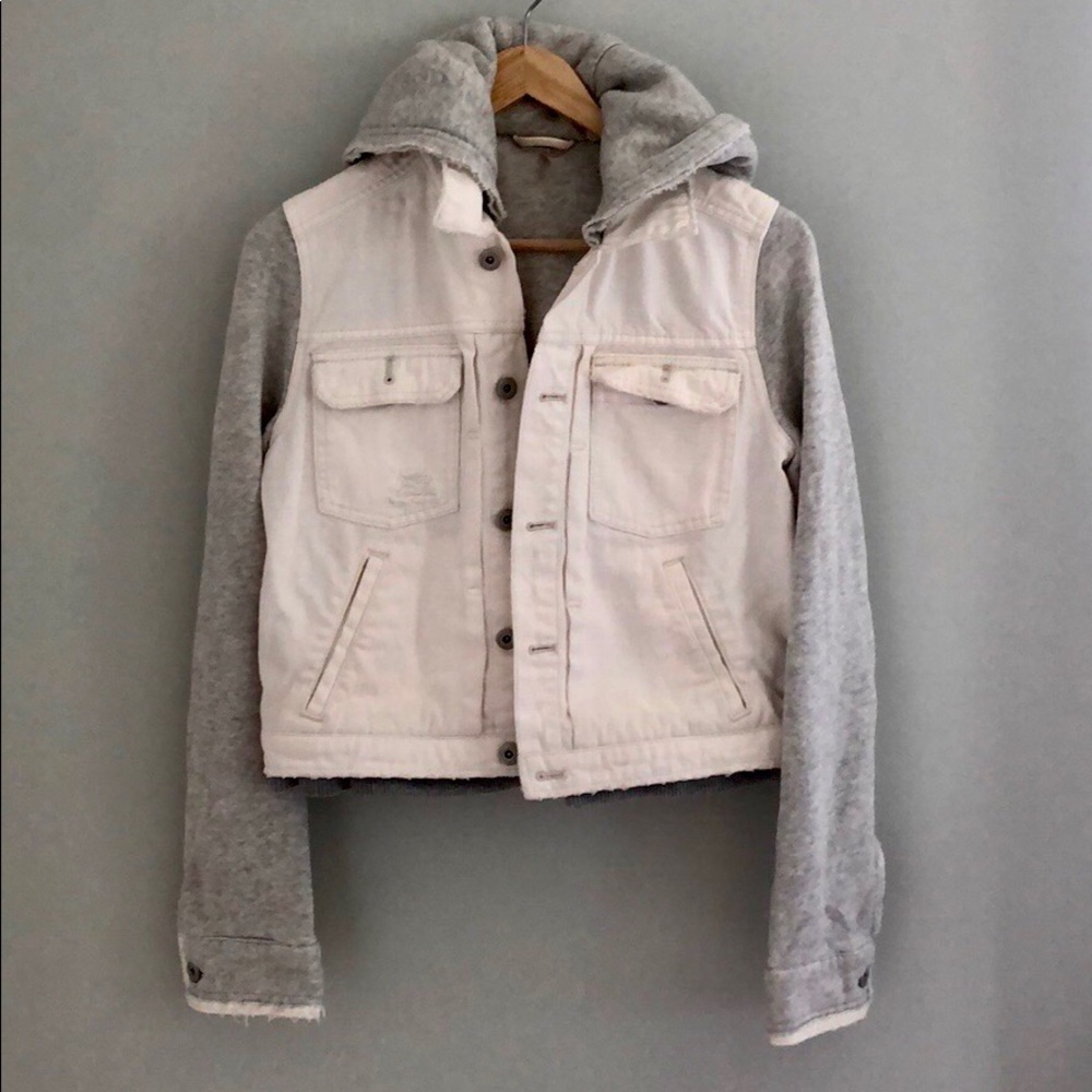 Free People Jean Jacket Hoodie Combo